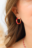 BOUCLES D'OREILLES • PIVOINE DOUCE •