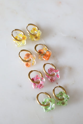 BOUCLES D'OREILLES • FLEUR DE TIARÉ •