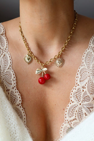 COLLIER • CERISE •