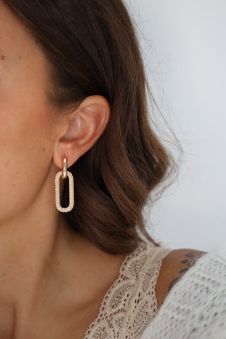 BOUCLES D'OREILLES • BLANCHE •