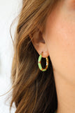 BOUCLES D'OREILLES • PIVOINE DOUCE •