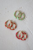 BOUCLES D'OREILLES • PIVOINE DOUCE •