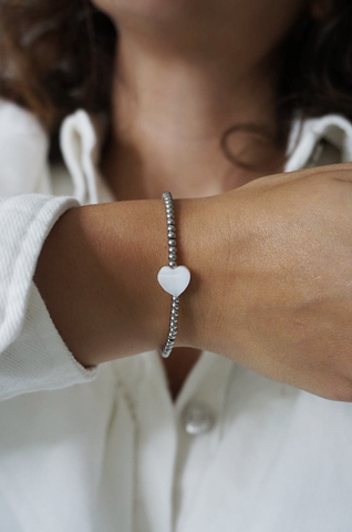 BRACELET • COEUR NACRÉ •