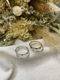 BAGUE • LOU • Plaqué or & Argent 925